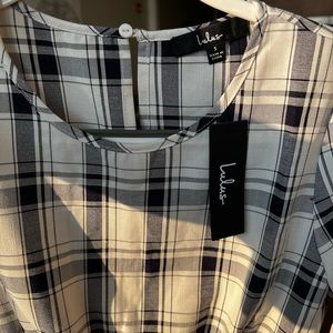 Lulus plaid mini dress size S